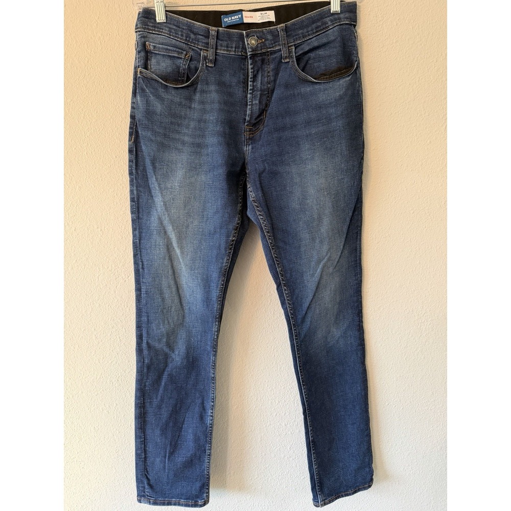 Old Navy 360 Stretch Slim Dark Wash Jeans Mens Size‎ 32X32 Blue RN 54023